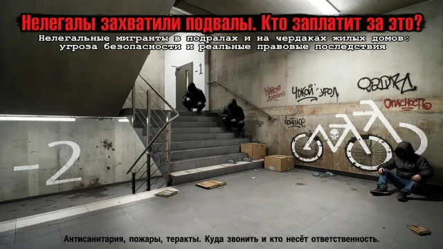 Нелегалы захватили подвалы. Кто заплатит за это?